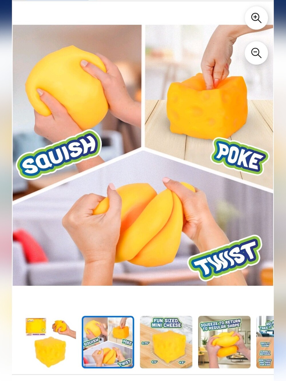 Giant Yellow Cheese Squishy